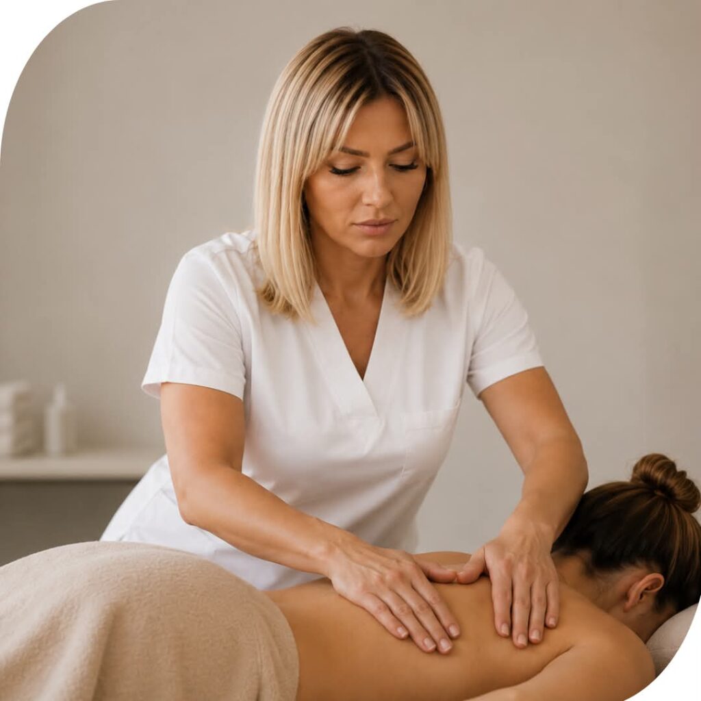 Massage therapy session in Marylebone London